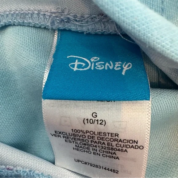 💜3/$15 Disney Lilo & Stitch Girls Tulle Tutu Dress Hoodie Blue Purple Patches L - Picture 11 of 11